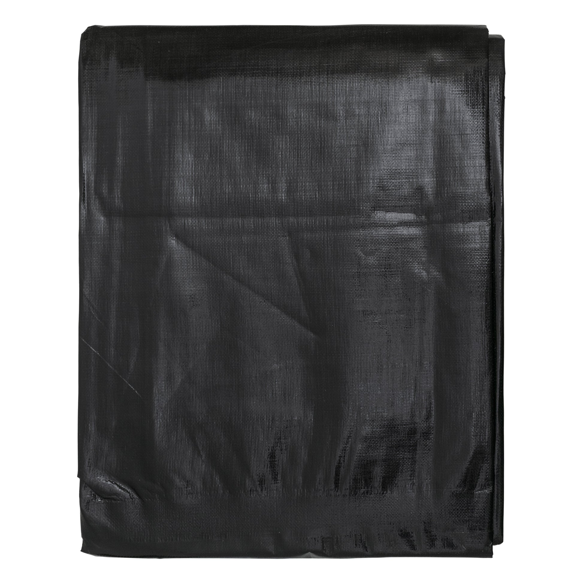 AP Supplies Black/Silver L-Grade Tarpaulin with 10 Metres of 6mm Bungee Rope - 2m x 3m