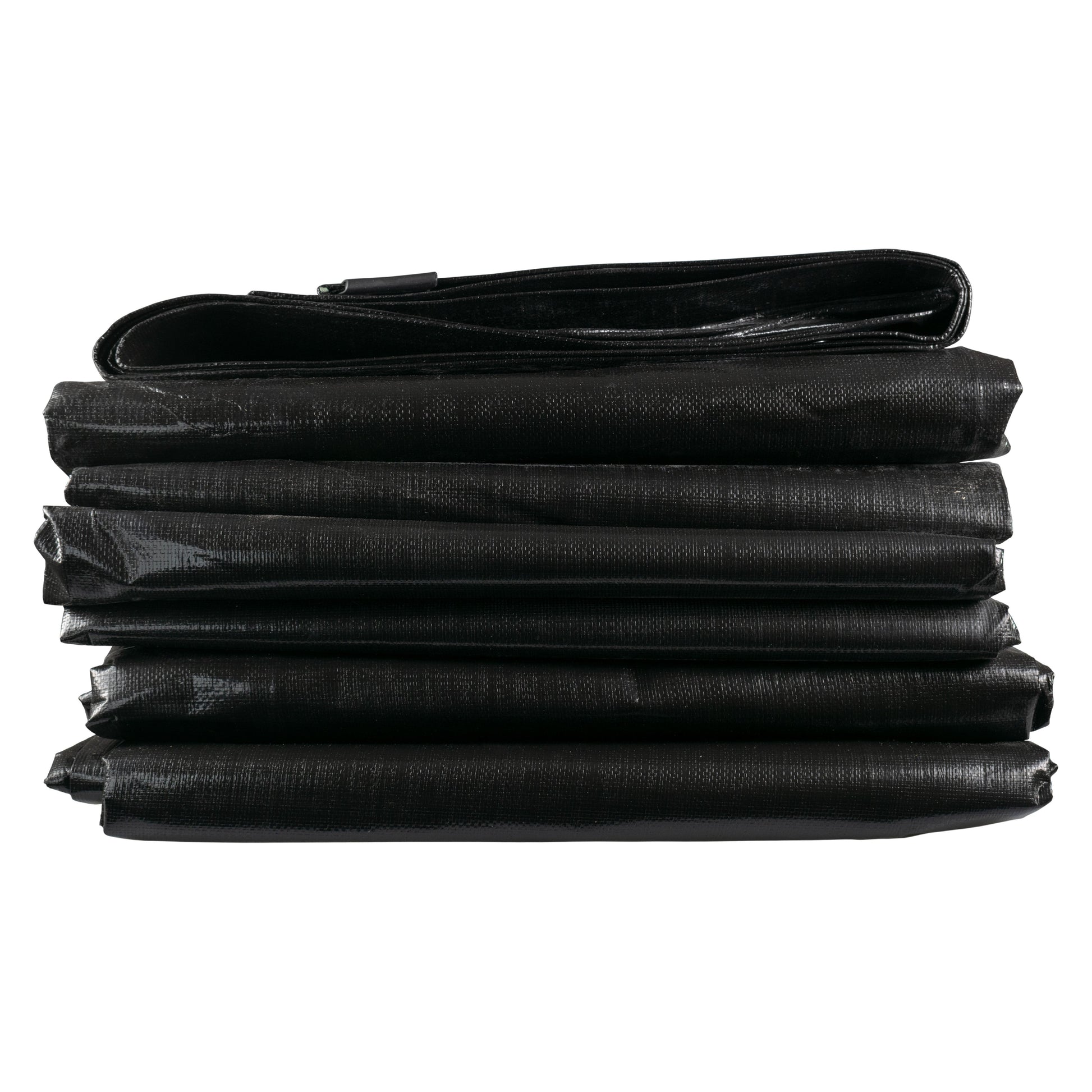 AP Supplies Black/Silver L-Grade Tarpaulin with 10 x 6" Bungee Balls (Black) - 3m x 3m