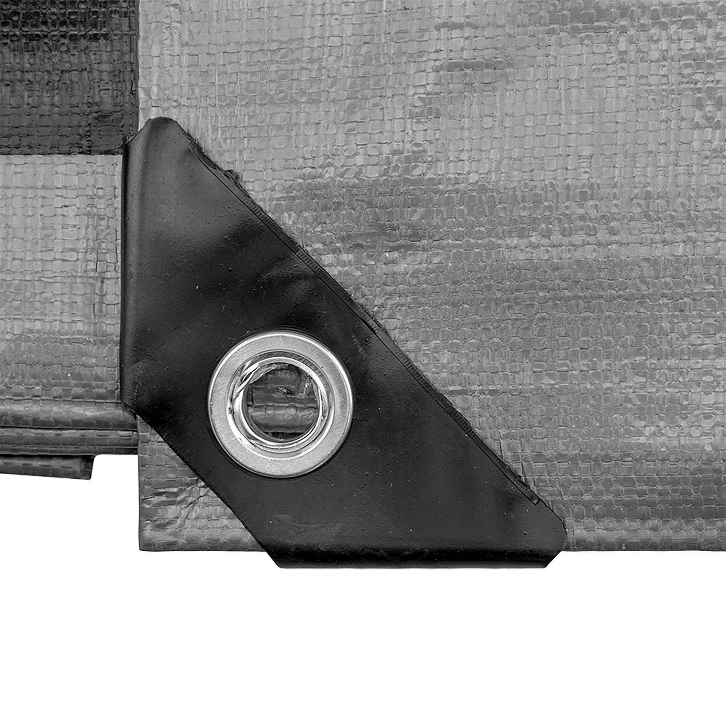 Silver XL-Grade Tarpaulin 2m x 4m Waterproof Tarpaulin Cover Reinforced Eyelets