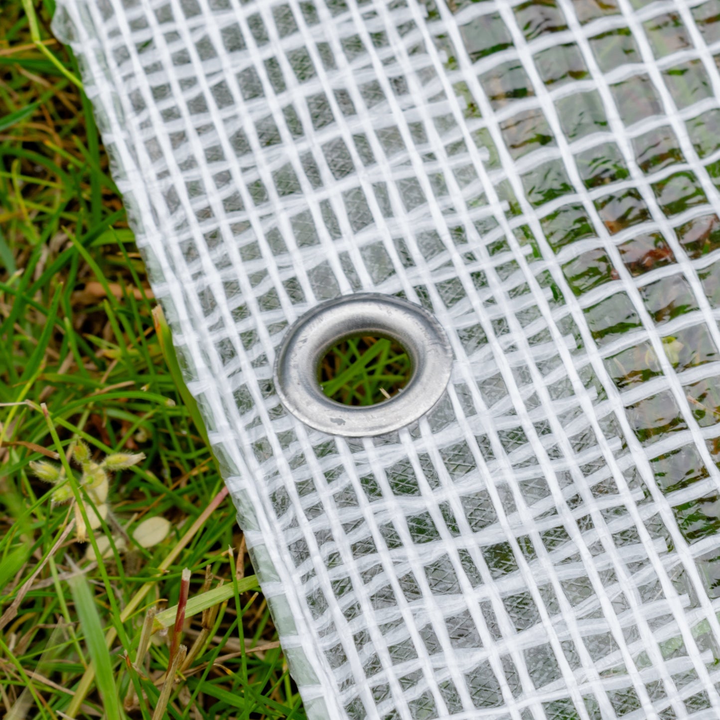 Clear XL-Grade Tarpaulin 3m x 4m Waterproof Tarpaulin Cover Outdoor Ground Sheet