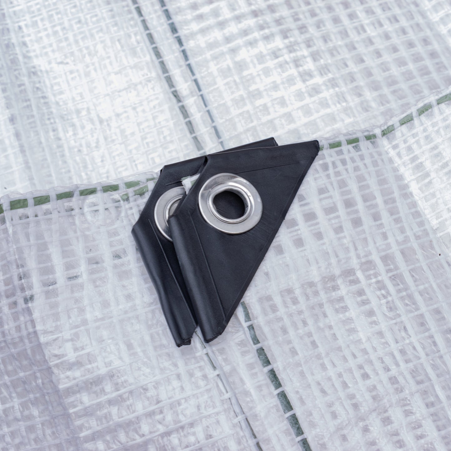 AP Supplies Clear XL-Grade Tarpaulin with 10 Metres of 8mm Bungee Rope - 3m x 4m