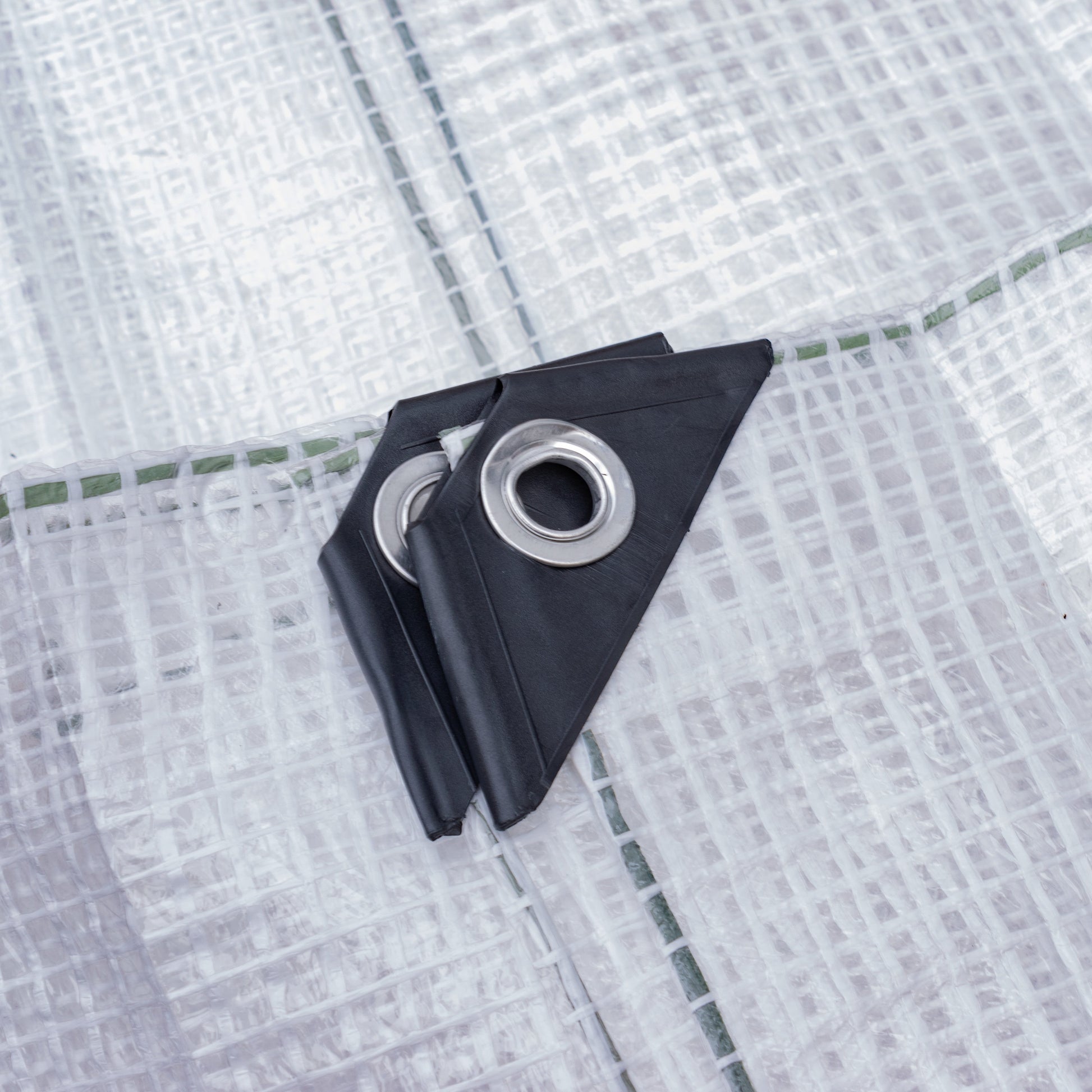 AP Supplies Clear XL-Grade Tarpaulin with 10 Metres of 6mm Bungee Rope - 3m x 4m