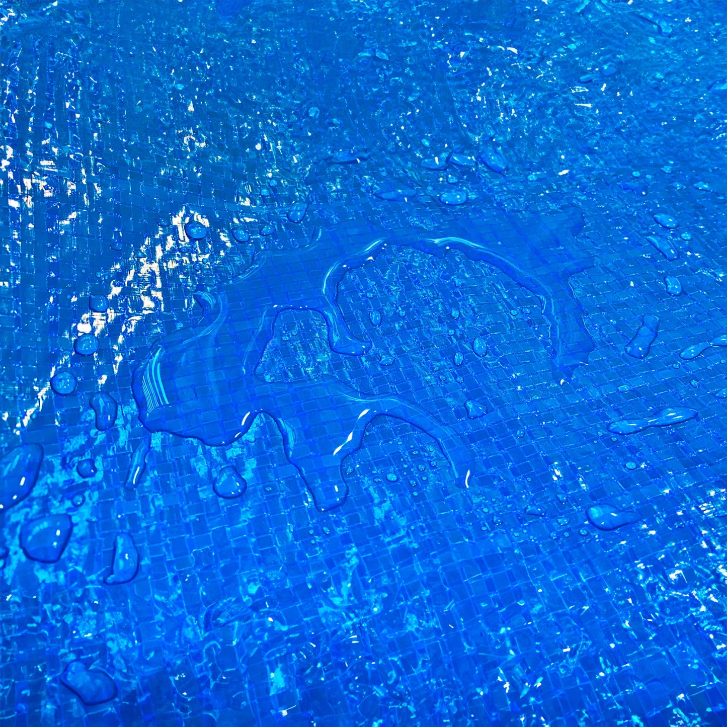 Blue S-Grade Tarpaulin 2m x 2m Waterproof Tarpaulin Cover Outdoor Ground Sheet