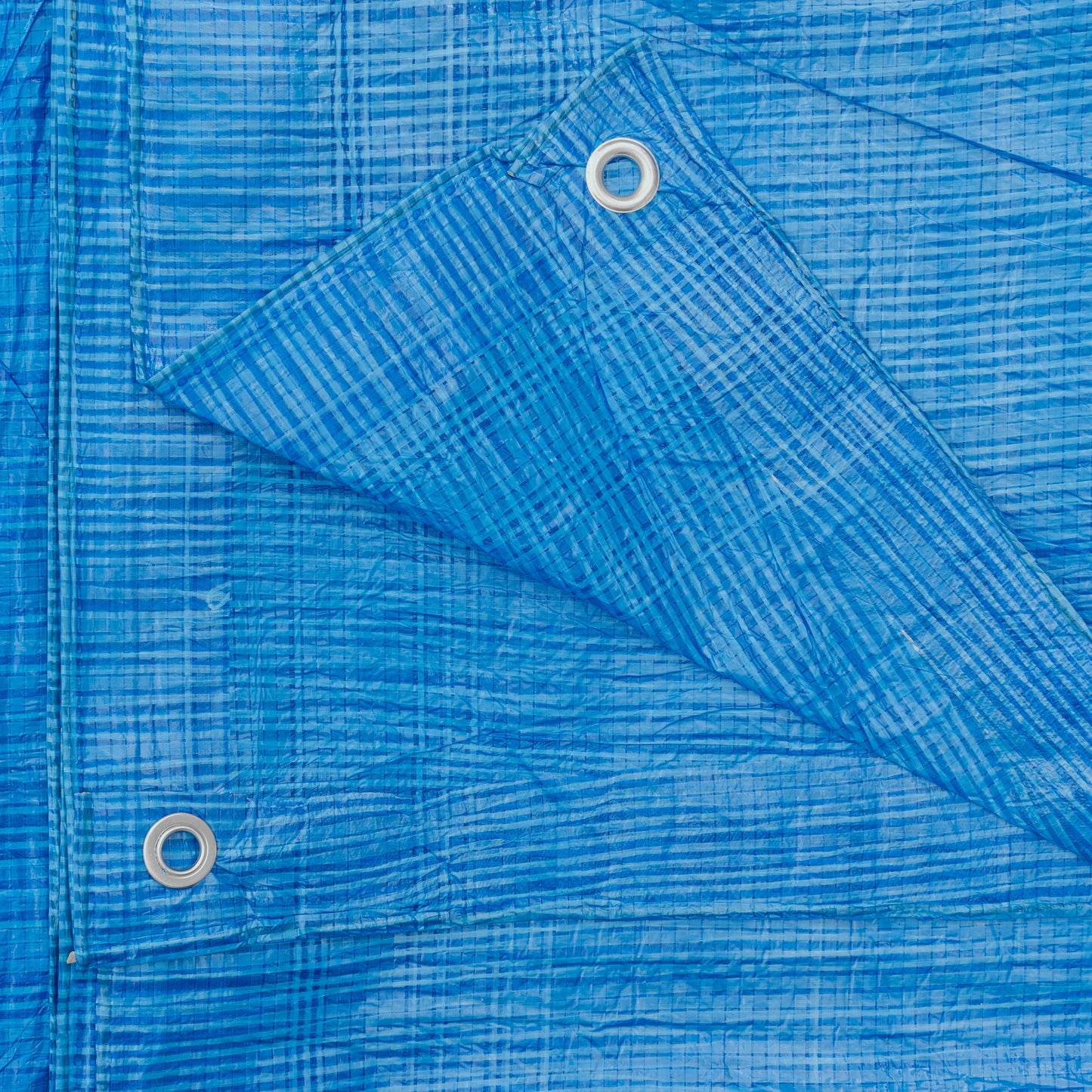 Blue S-Grade Tarpaulin 1m x 1m Waterproof Tarpaulin Cover Outdoor Ground Sheet
