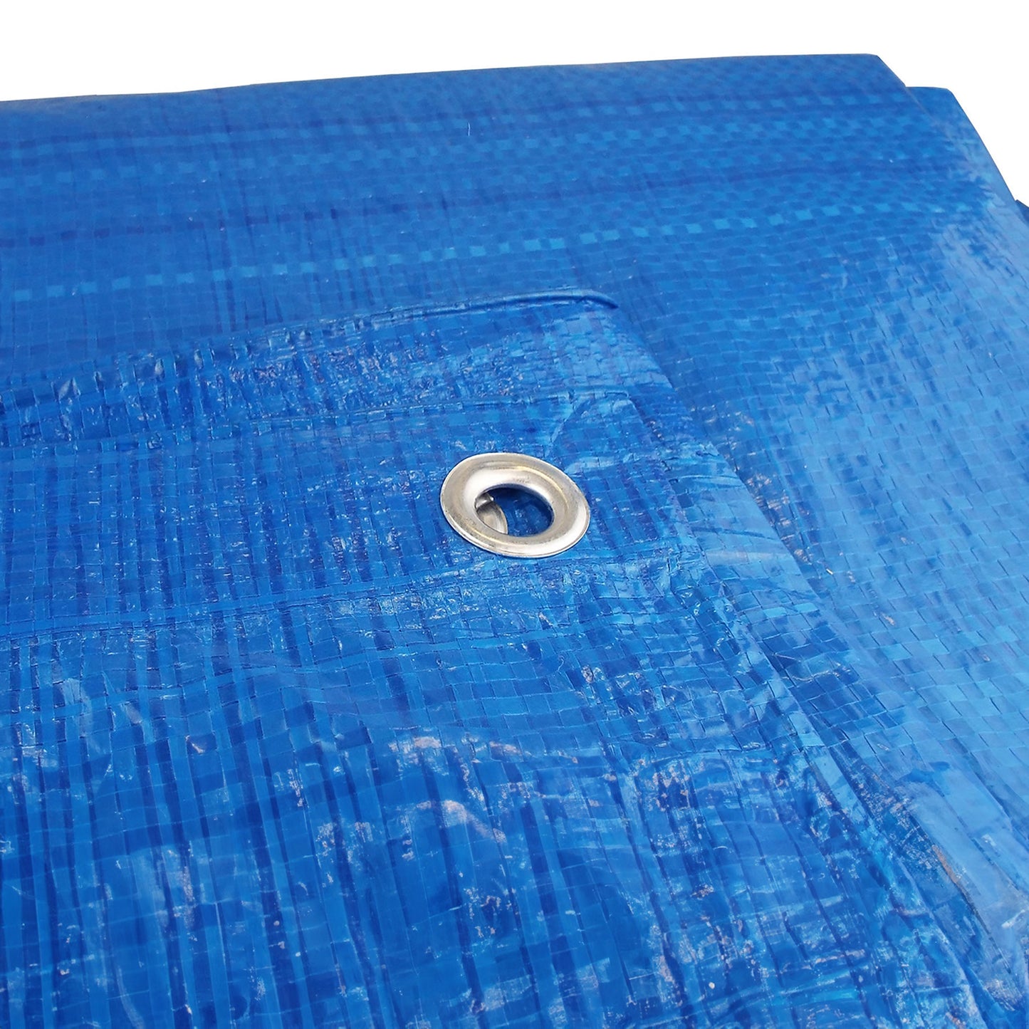 Blue S-Grade Tarpaulin 5m x 5m Waterproof Tarpaulin Cover Outdoor Ground Sheet