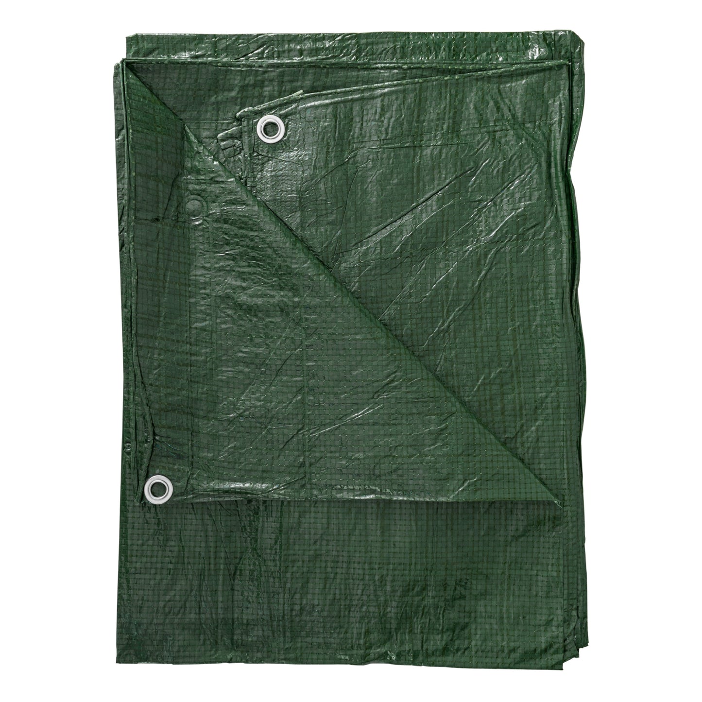 Green S-Grade Tarpaulin 2m x 2m Waterproof Tarpaulin Cover Outdoor Ground Sheet