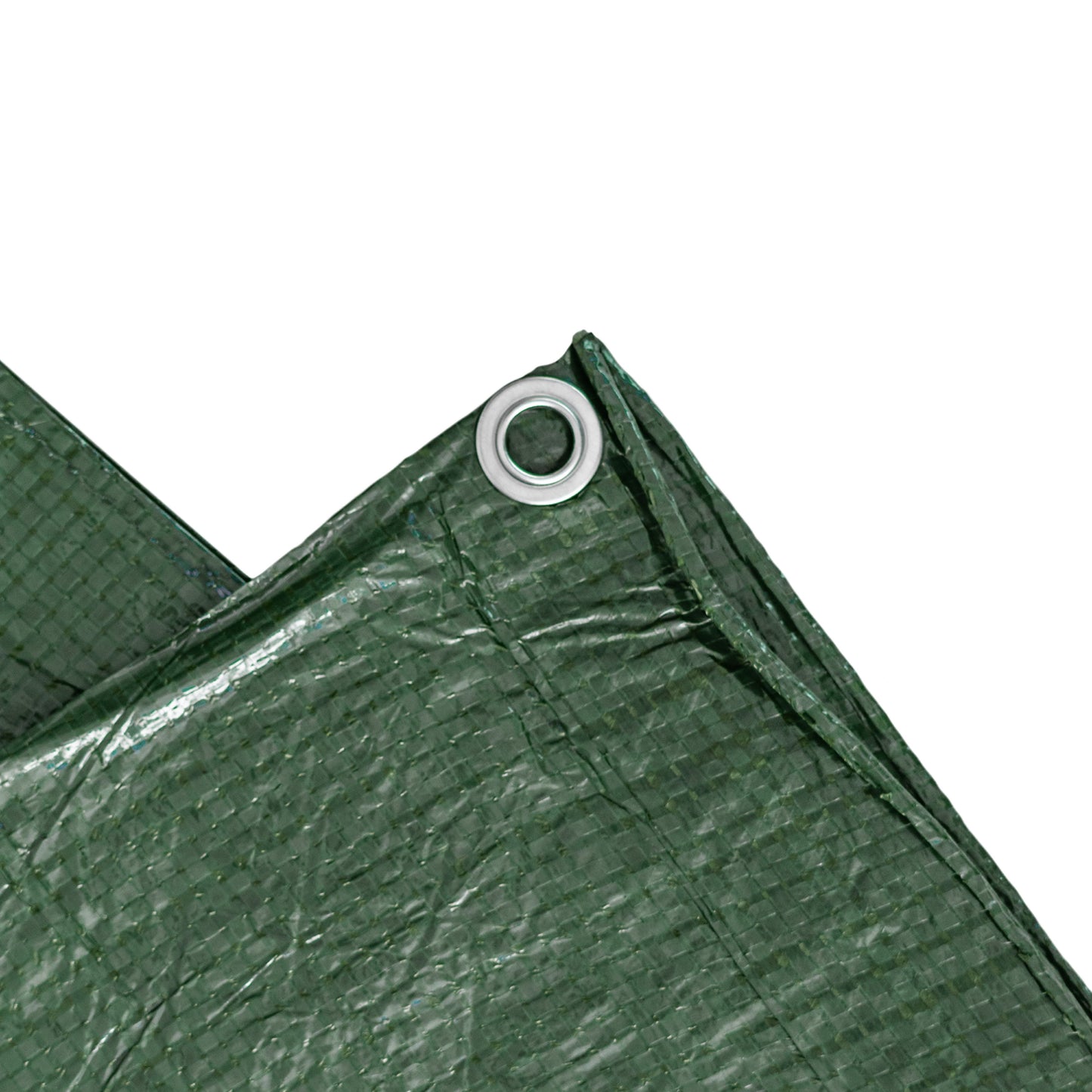 Green S-Grade Tarpaulin 4m x 6m Waterproof Tarpaulin Cover Outdoor Ground Sheet