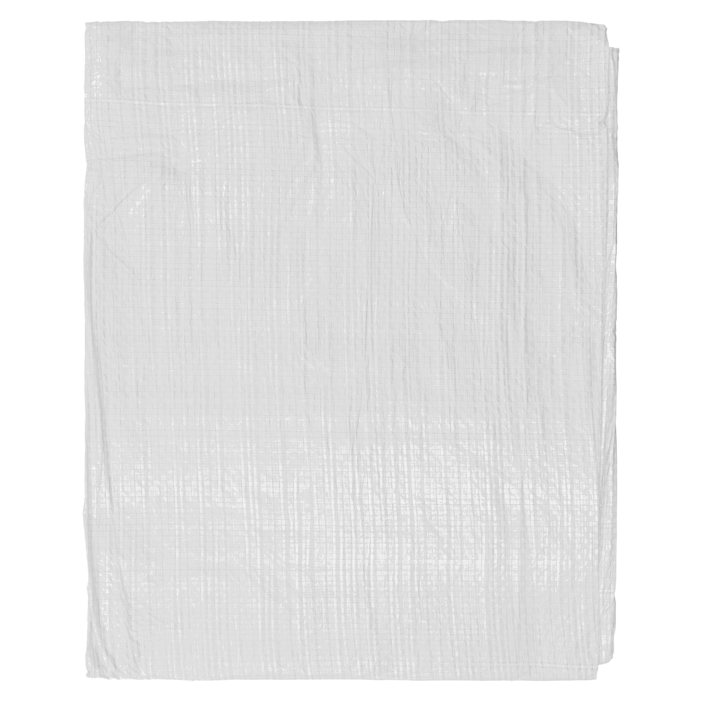 AP Supplies White M-Grade Tarpaulin with 10m of 6mm Bungee Rope and 10 x Screw Type Tarp Clips - 3m x 5m