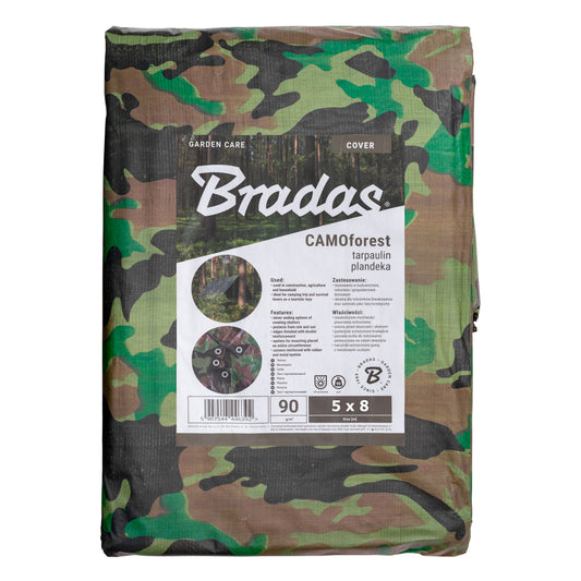 AP Supplies Camouflage M-Grade Tarpaulin 5m x 8m BRADAS