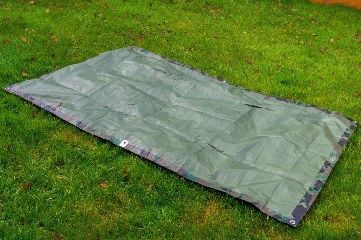 Camouflage M-Grade Tarpaulin 10m x 12m BRADAS Outdoor Ground Sheet Outdoor Cover