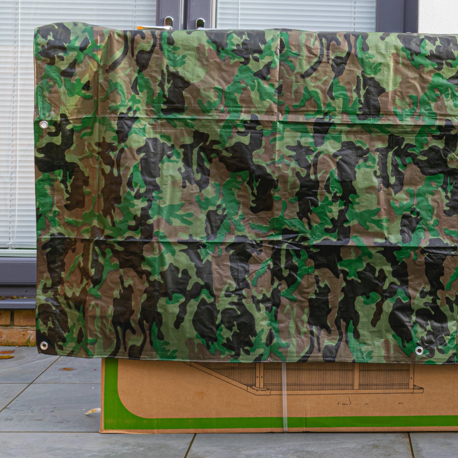 AP Supplies Camouflage M-Grade Tarpaulin 3m x 5m BRADAS