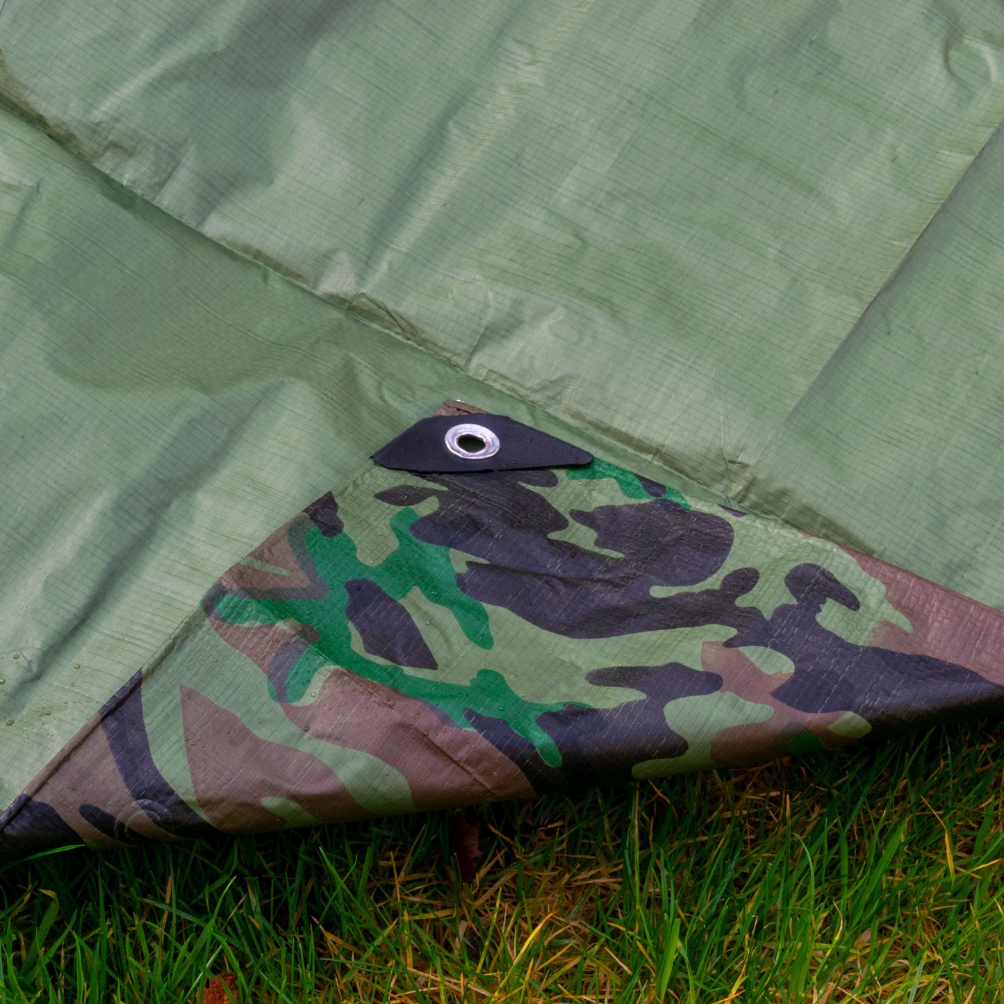 Camouflage M-Grade Tarpaulin 1.5m x 5m BRADAS Outdoor Ground Sheet Outdoor Cover