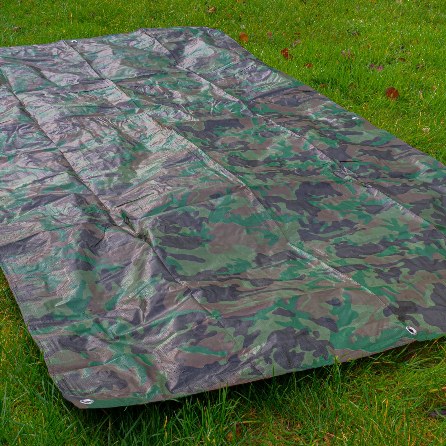 Camouflage M-Grade Tarpaulin 3m x 5m Waterproof Tarpaulin Cover Waterproof Sheet