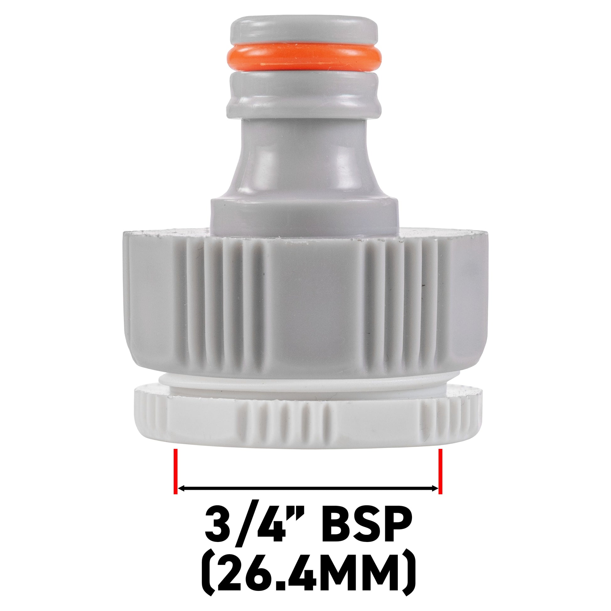 AP Supplies Female Tap Connector 1" or 3/4" BSP Female, Gray/White