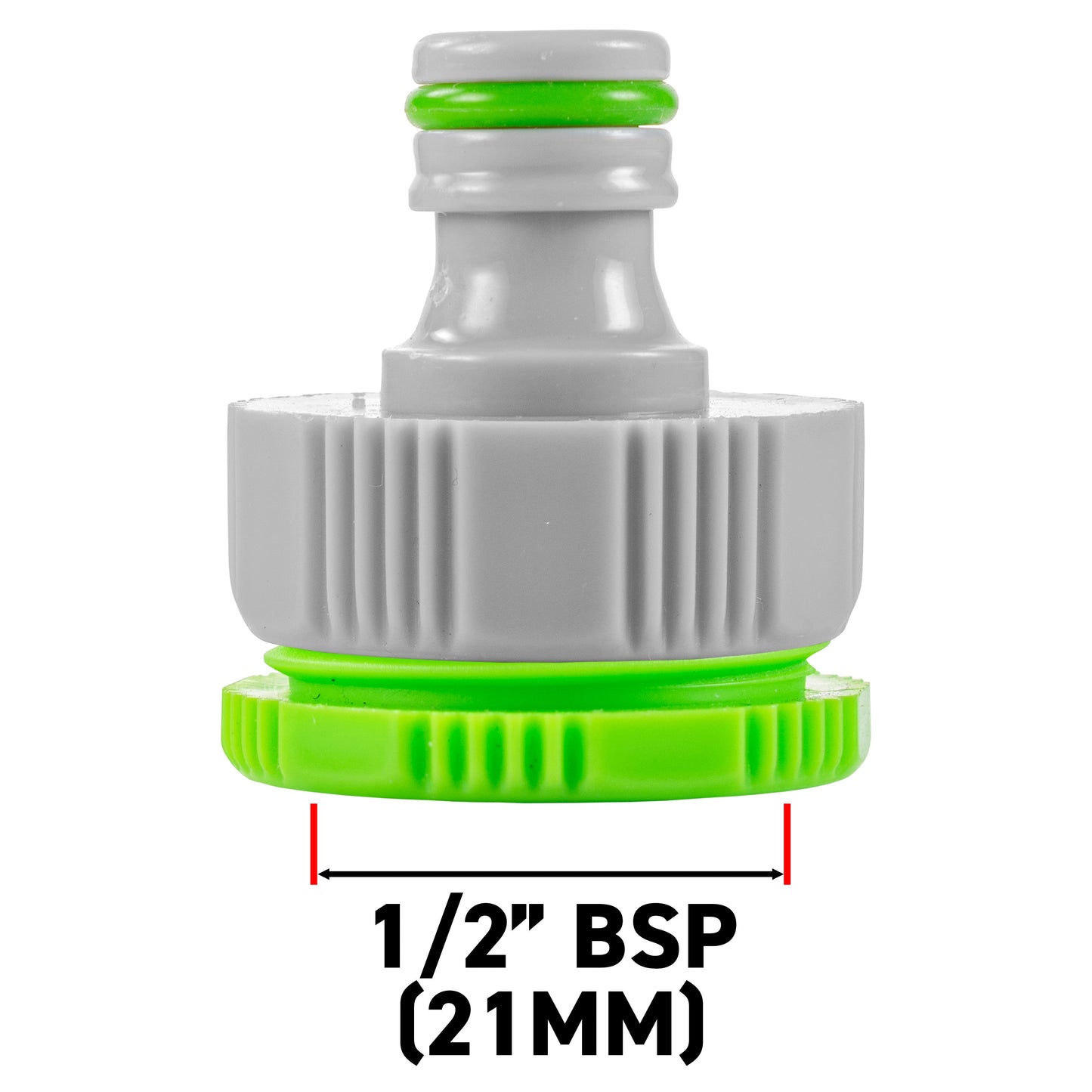 Female Tap Connector 3/4in or 1/2in BSP Female, Green Gray for Hose Pipe Fitting