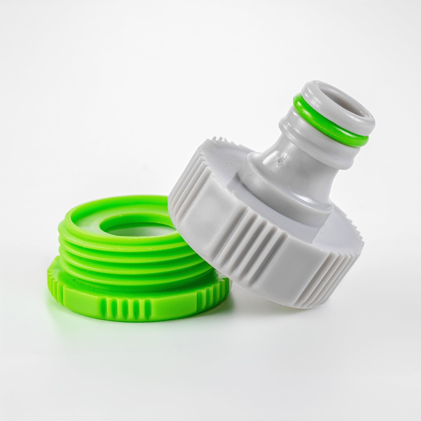 Female Tap Connector 1in or 3/4in BSP Female, Green Gray for Hose Connector Set