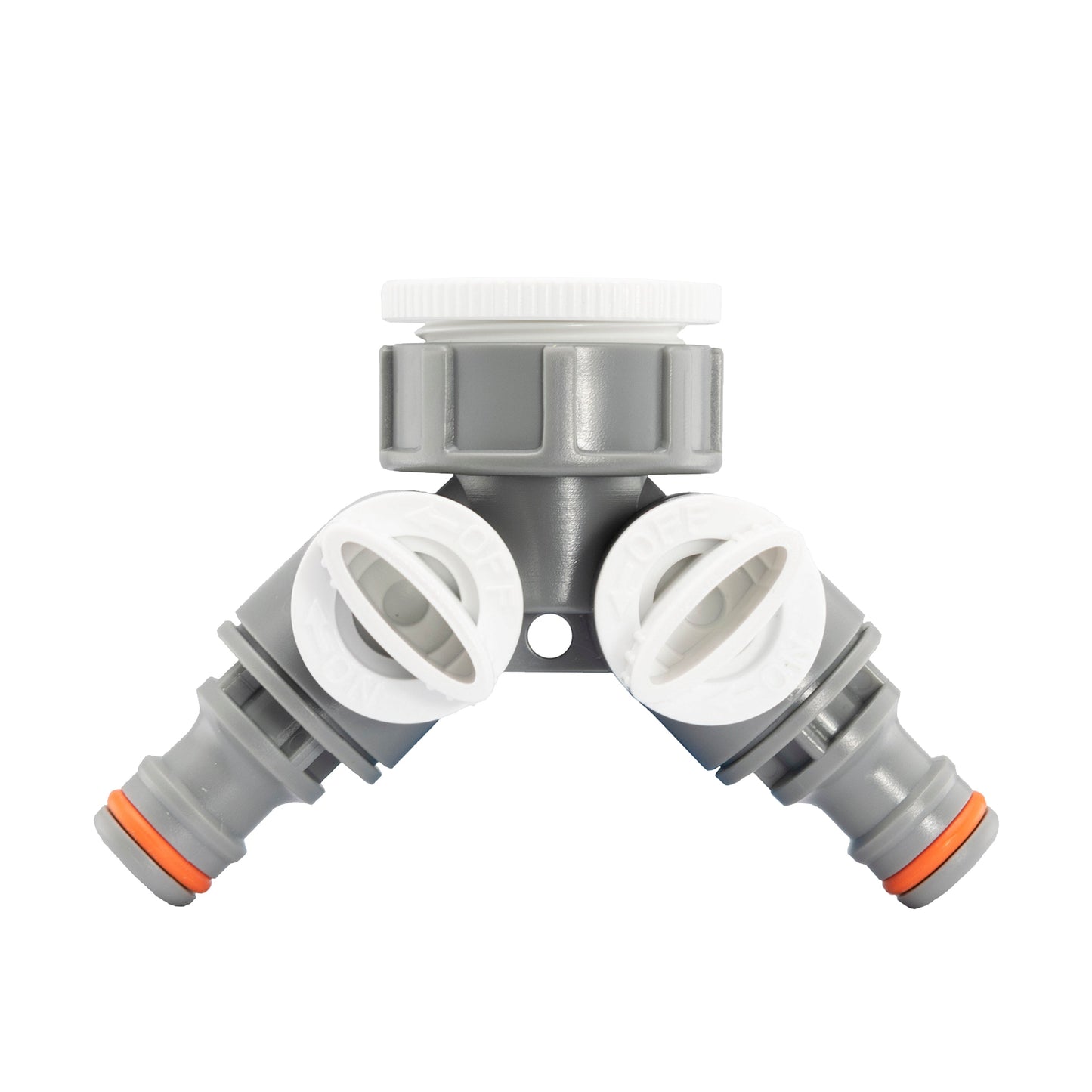 Double Tap Connector with Valves WL Outdoor Watering Kit Drip Irrigation Fitting
