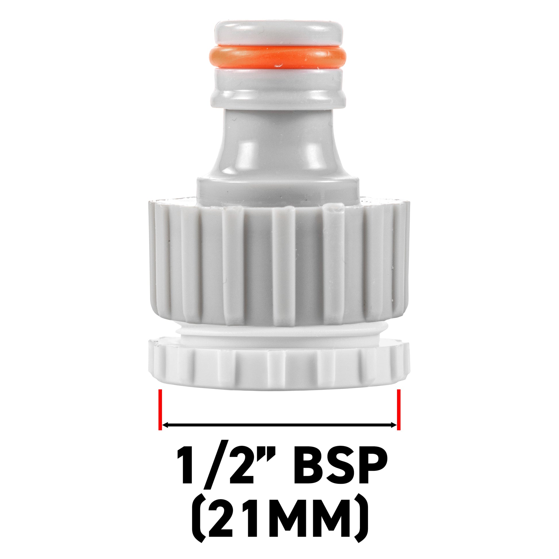 AP Supplies Female Tap Connector 3/4" or 1/2" BSP Female, Gray/White