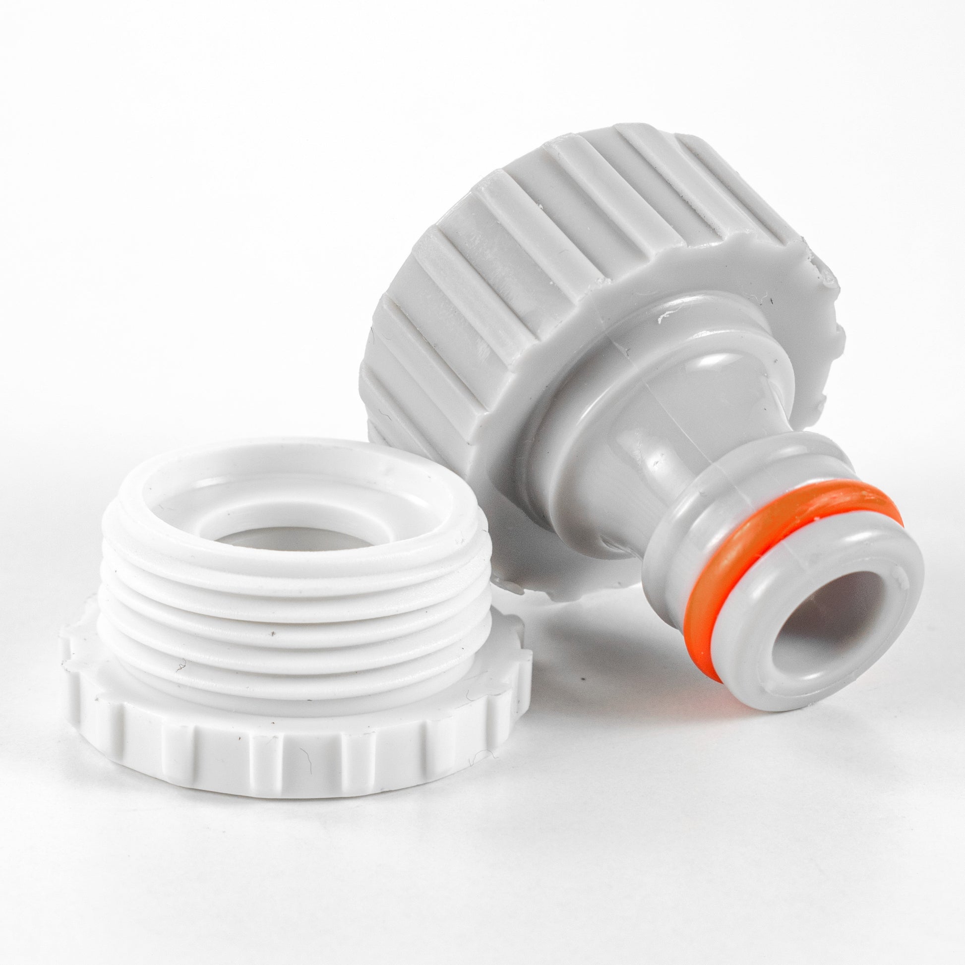 AP Supplies Female Tap Connector 3/4" or 1/2" BSP Female, Gray/White