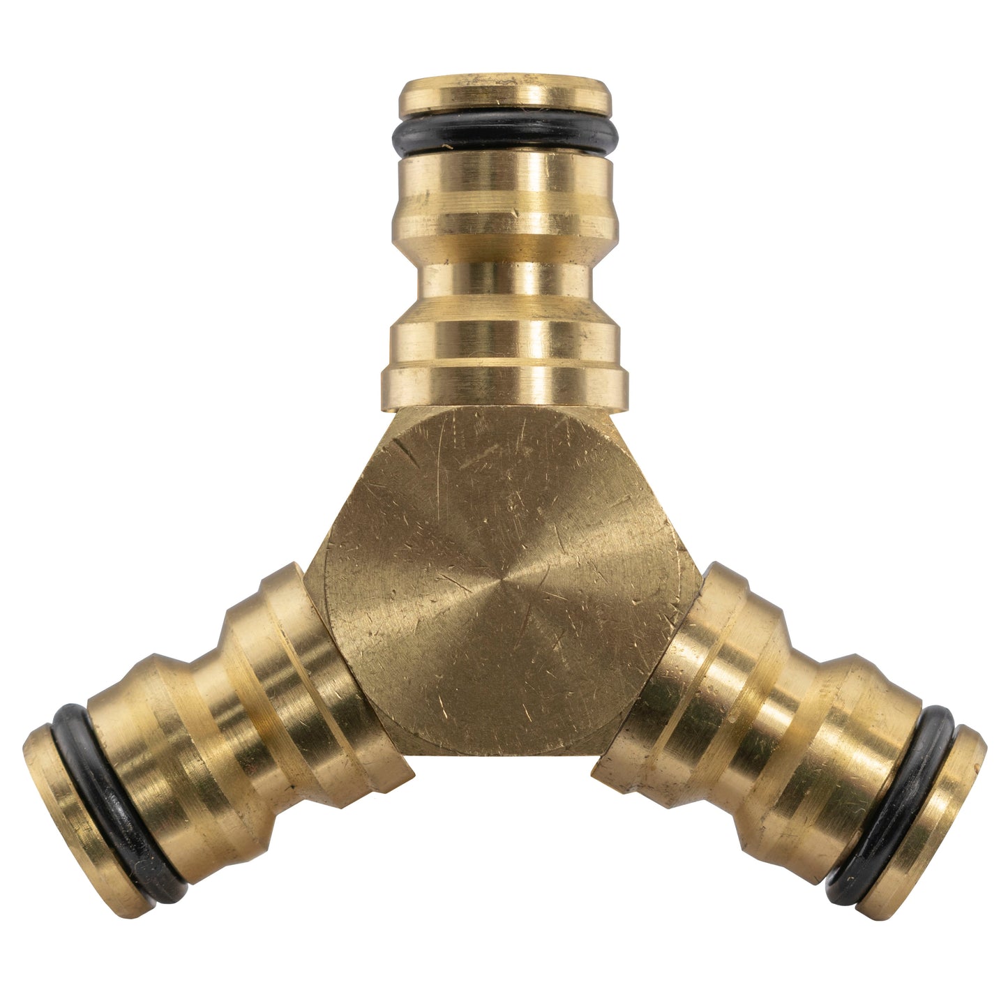 3 Way Male Snap-On Connector Brass Pipe and Water Fitting Garden Water Connector