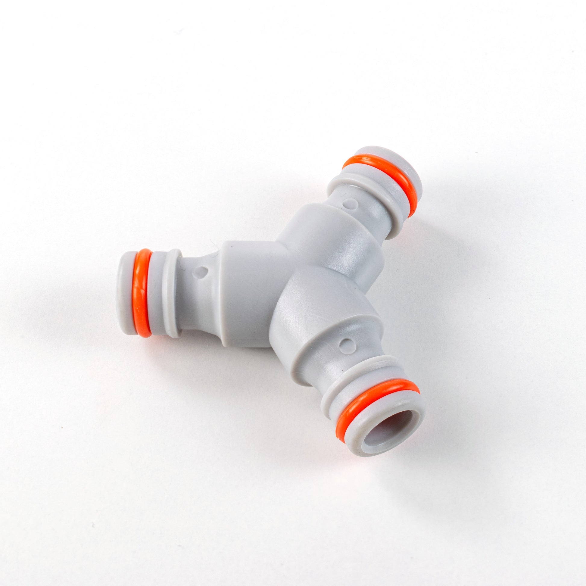 AP Supplies Three Way Connector Male Snap-On Grey/White