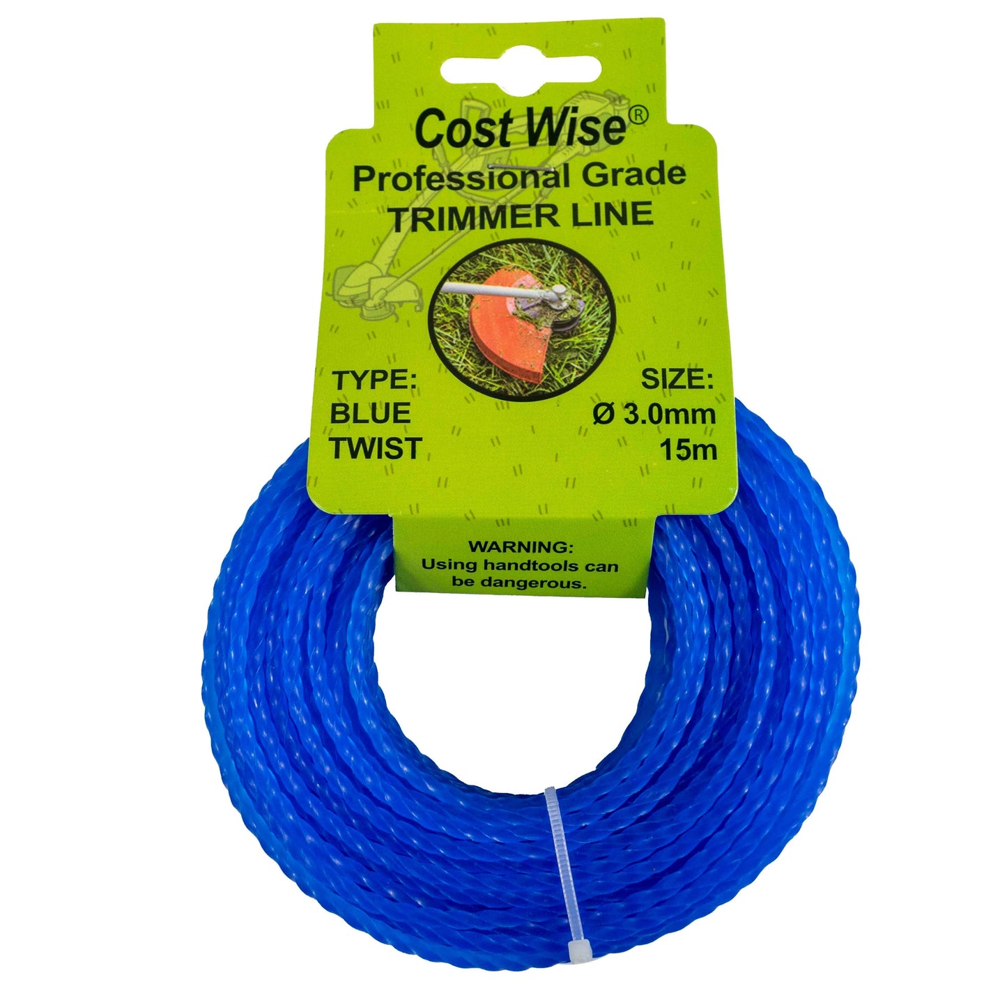 Strimmer Line Blue Twist 3.0mm x 15m DIY Tool Accessory Home and Garden Use