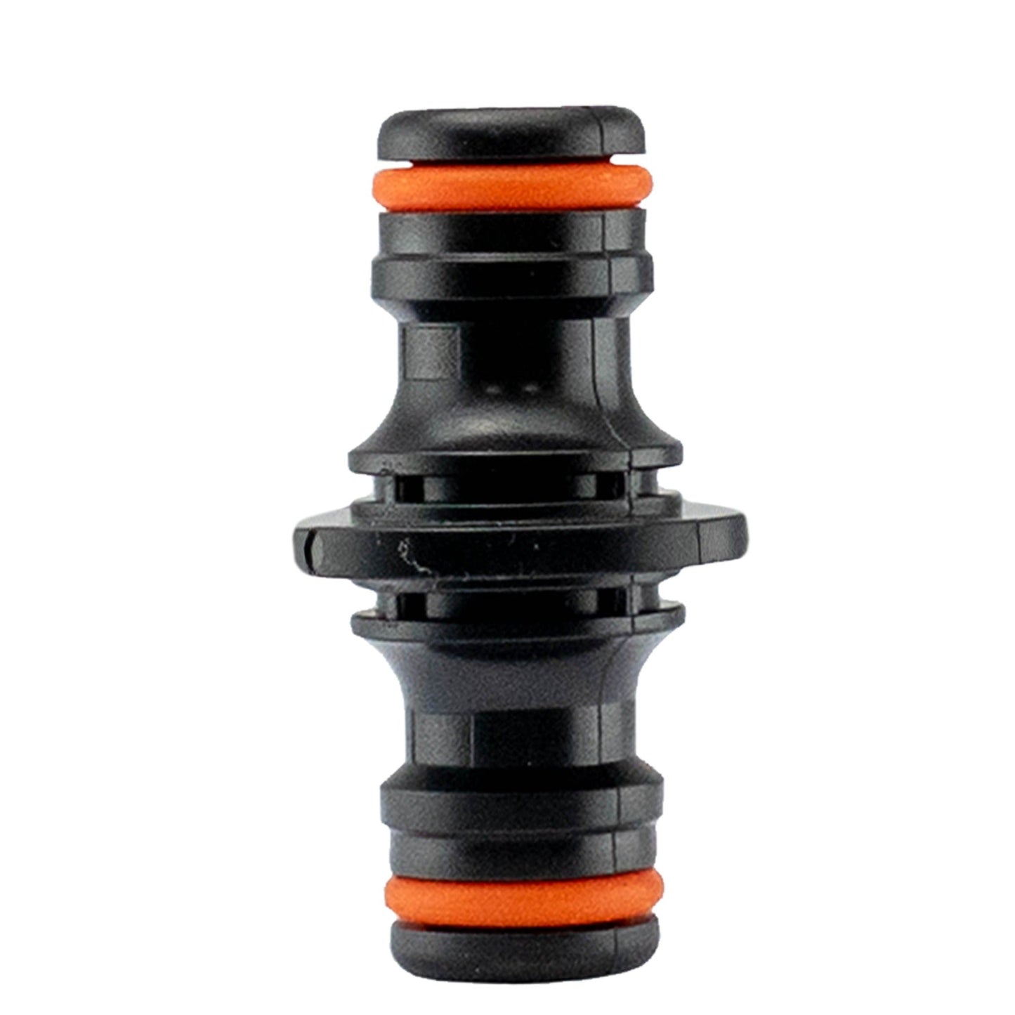 Two Way Connector Male 23mm Black Drip Irrigation Fitting DIY Workshop Accessory