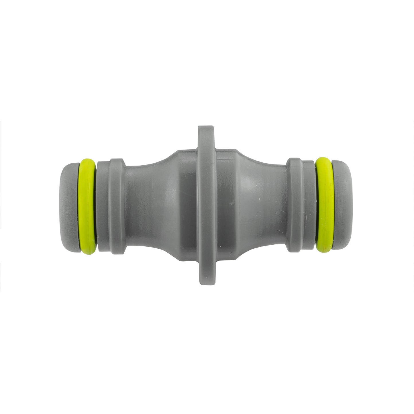 IBC 2 S60X6 Cap with Threaded Hose Fitting, Double Male and Hose Connector Lime
