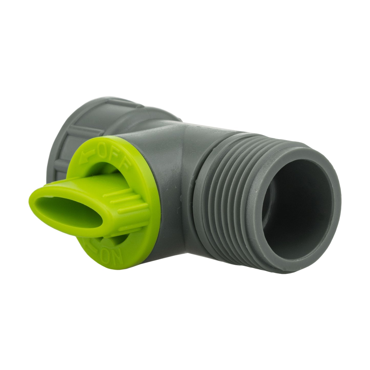 Tap Adapter with Valve 3/4in BSPM-F Lime Outdoor Watering Kit BSP Thread Fitting