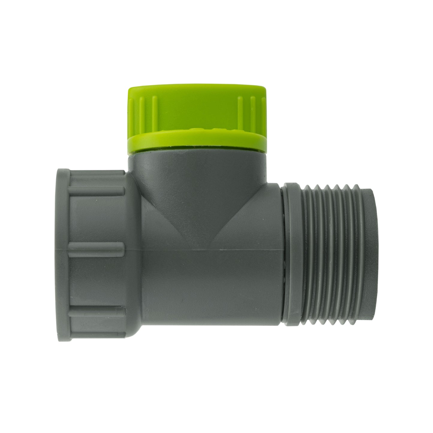 Tap Adapter with Valve 3/4in BSPM-F Lime Outdoor Watering Kit BSP Thread Fitting