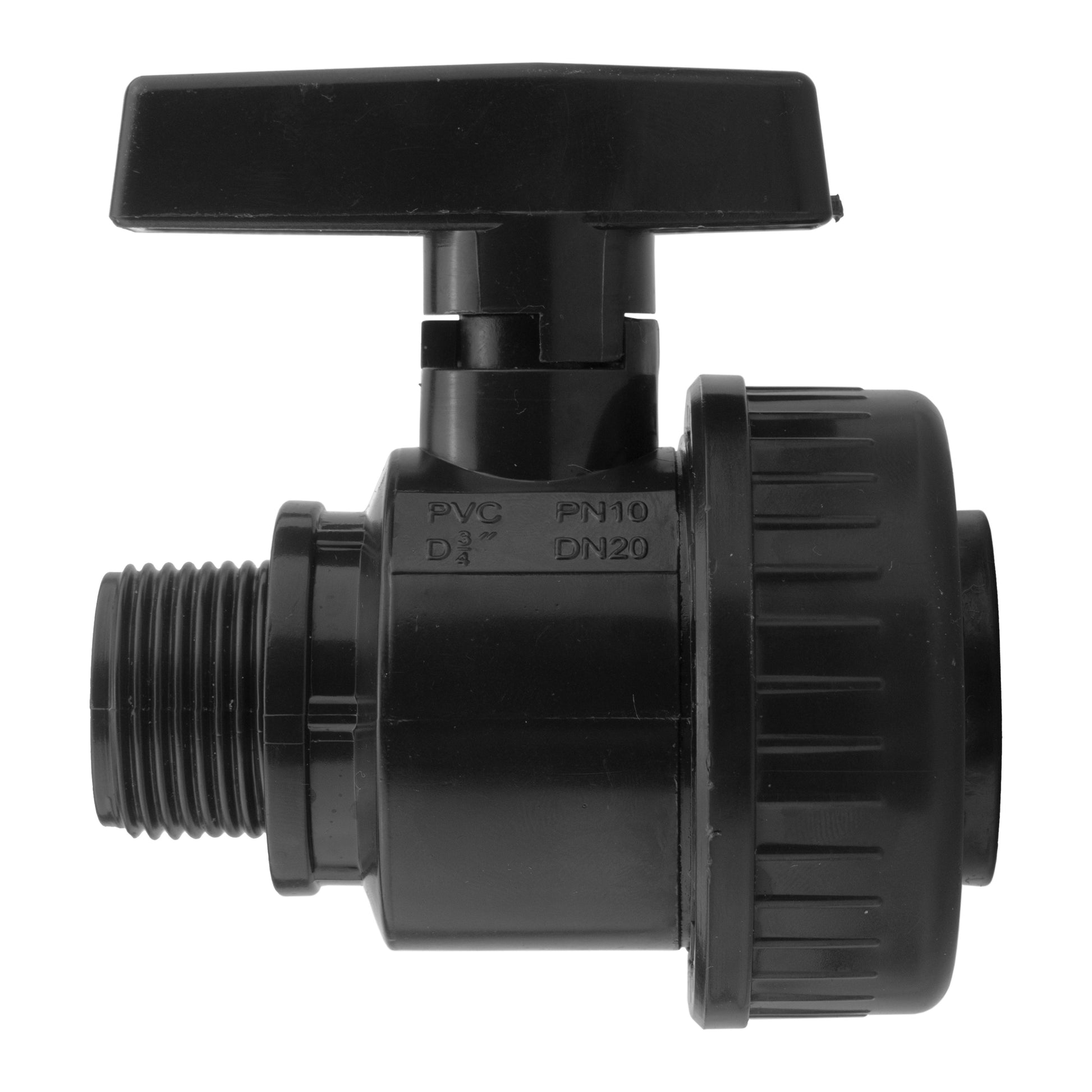 AP Supplies Wall Flange Kit 32mm MDPE + Large Plastic Valve & 32mm MDPE Straight