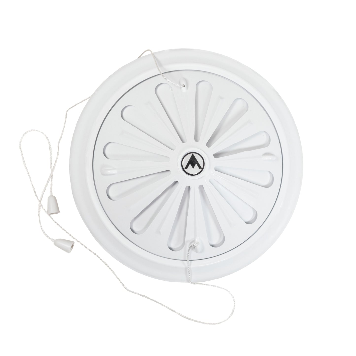 Adjustable Louvre Vent Round 80mm-160mm White for Home and Garden Use
