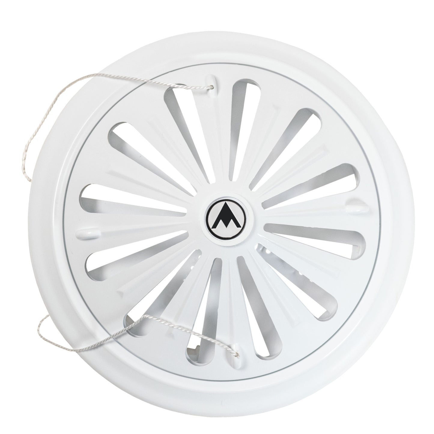 Adjustable Louvre Vent Round 80mm-160mm White for Home and Garden Use