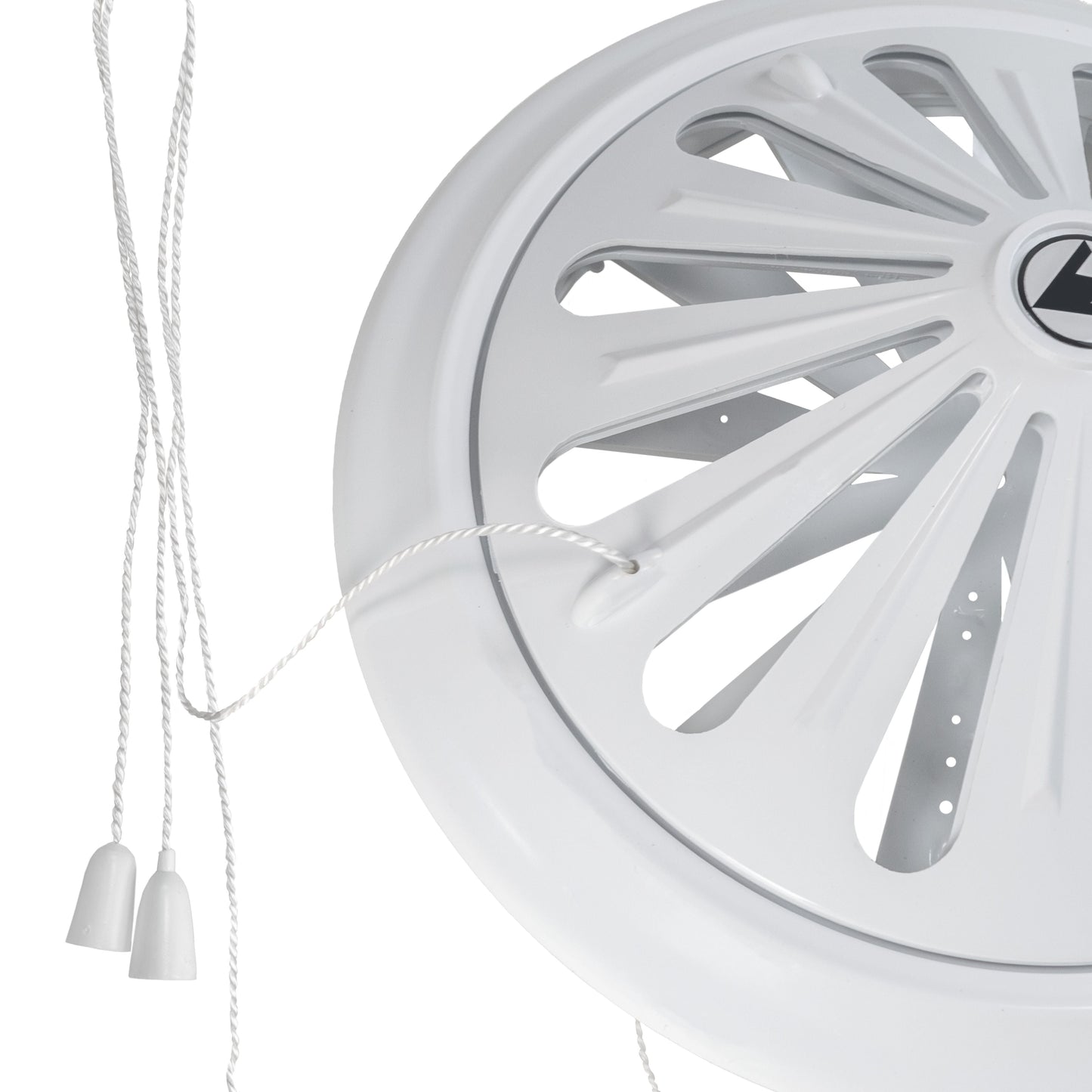 Adjustable Louvre Vent Round 80mm-160mm White for Home and Garden Use