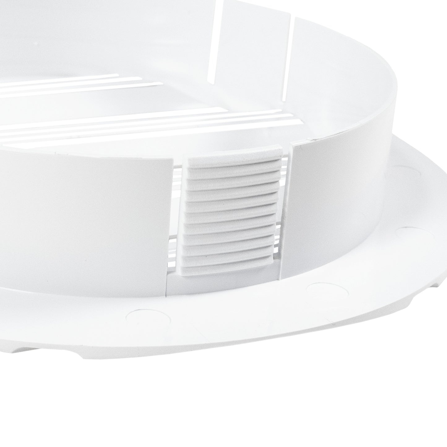 Louvre Vent Round Bella 100mm White DIY Tool Accessory Home and Garden Use