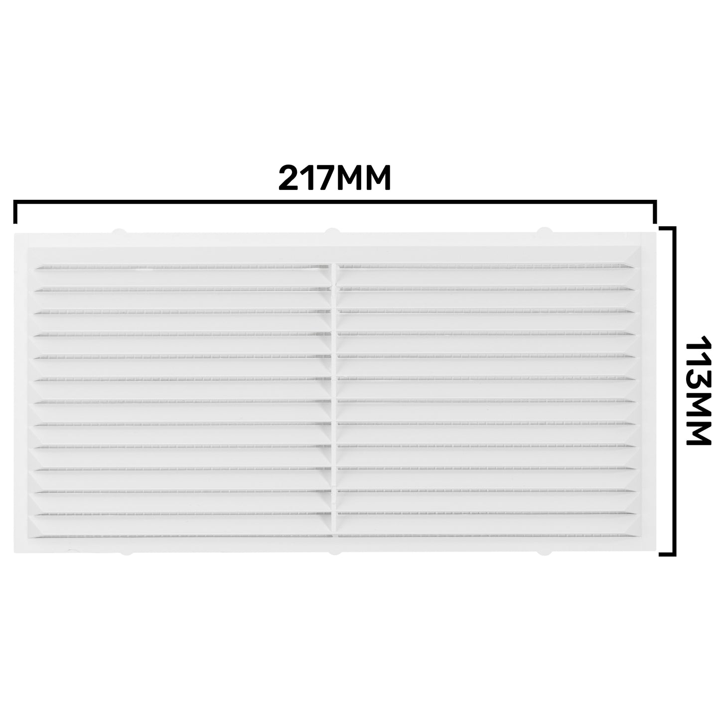 Louvre Vent D/220X120W Classic 220mm X 120mm with Fly Screen Home and Garden Use