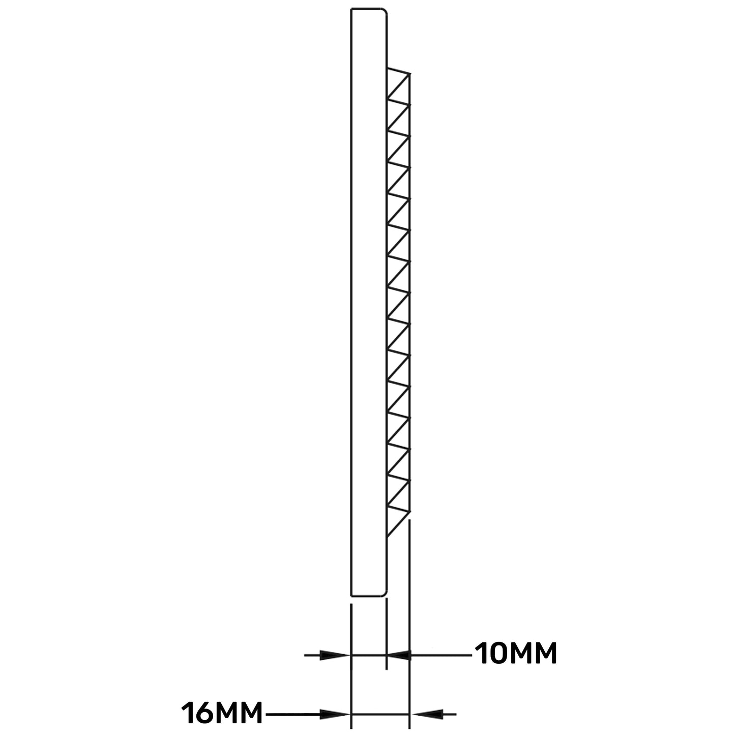 Louvre Vent D/210RW Classic 210mm DIY Tool Accessory Home and Garden Use