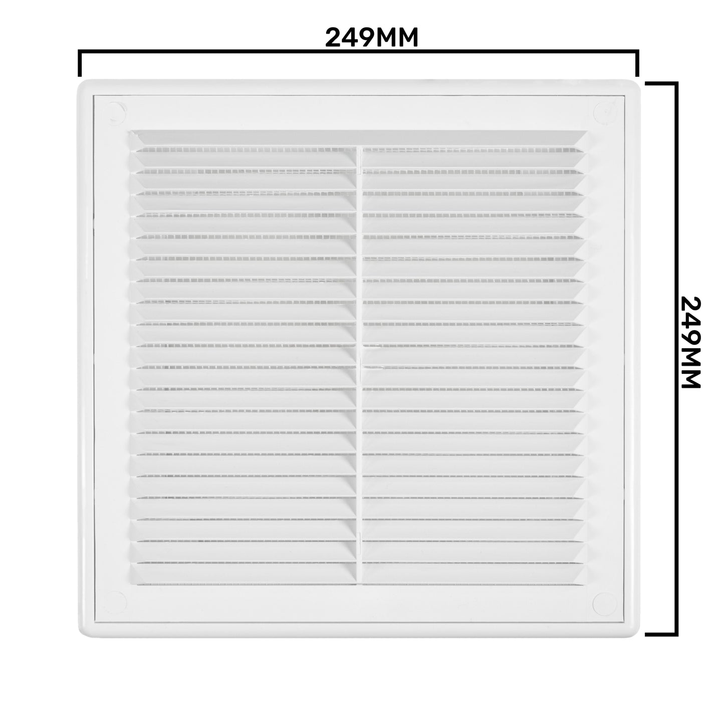 Louvre Vent D/250RW Classic 250mm DIY Tool Accessory Home and Garden Use