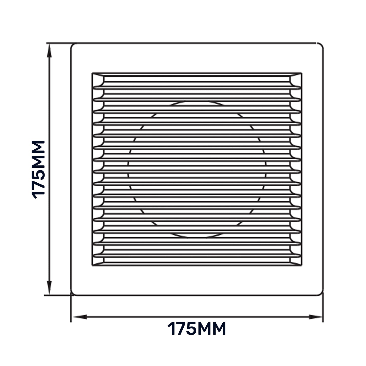 Louvre Vent White DL/100 RW LUX With Fly Mesh for Home and Garden Use