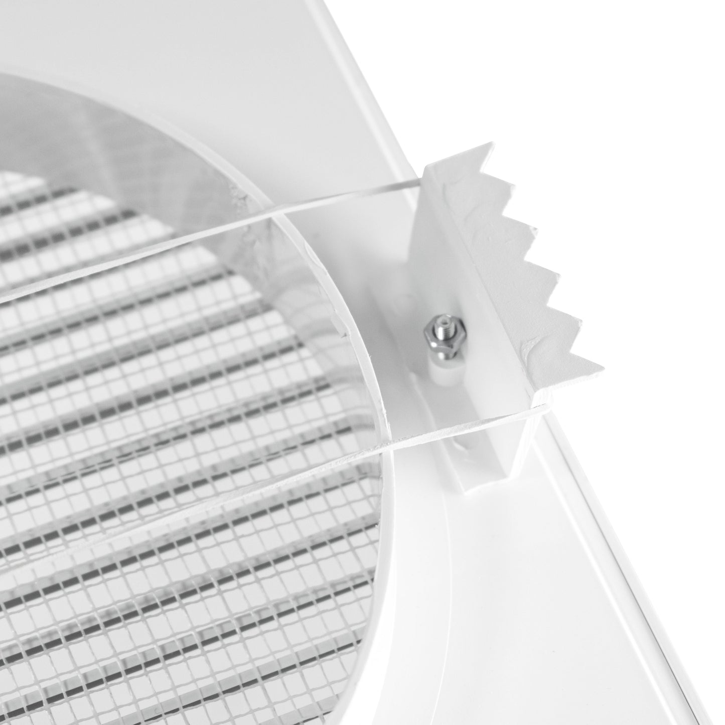 Louvre Vent White DL/150 RW LUX With Fly Mesh for Home and Garden Use