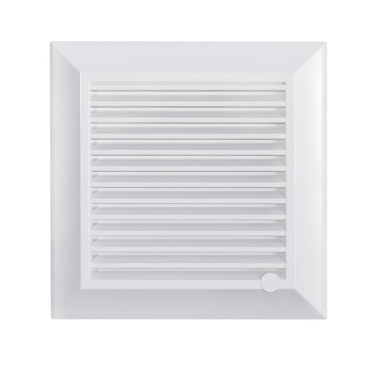 Louvre Vent White Duo Smart 135G 135mm With Fly Mesh for Home and Garden Use