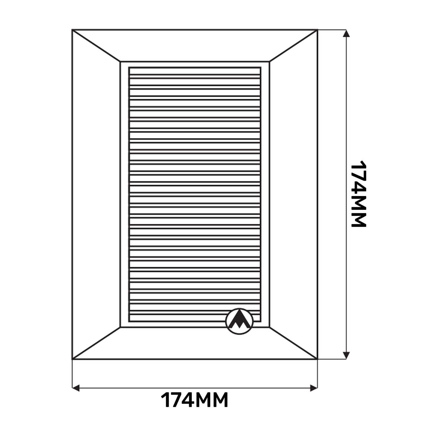 Louvre Vent White Duo Smart 135G 135mm With Fly Mesh for Home and Garden Use