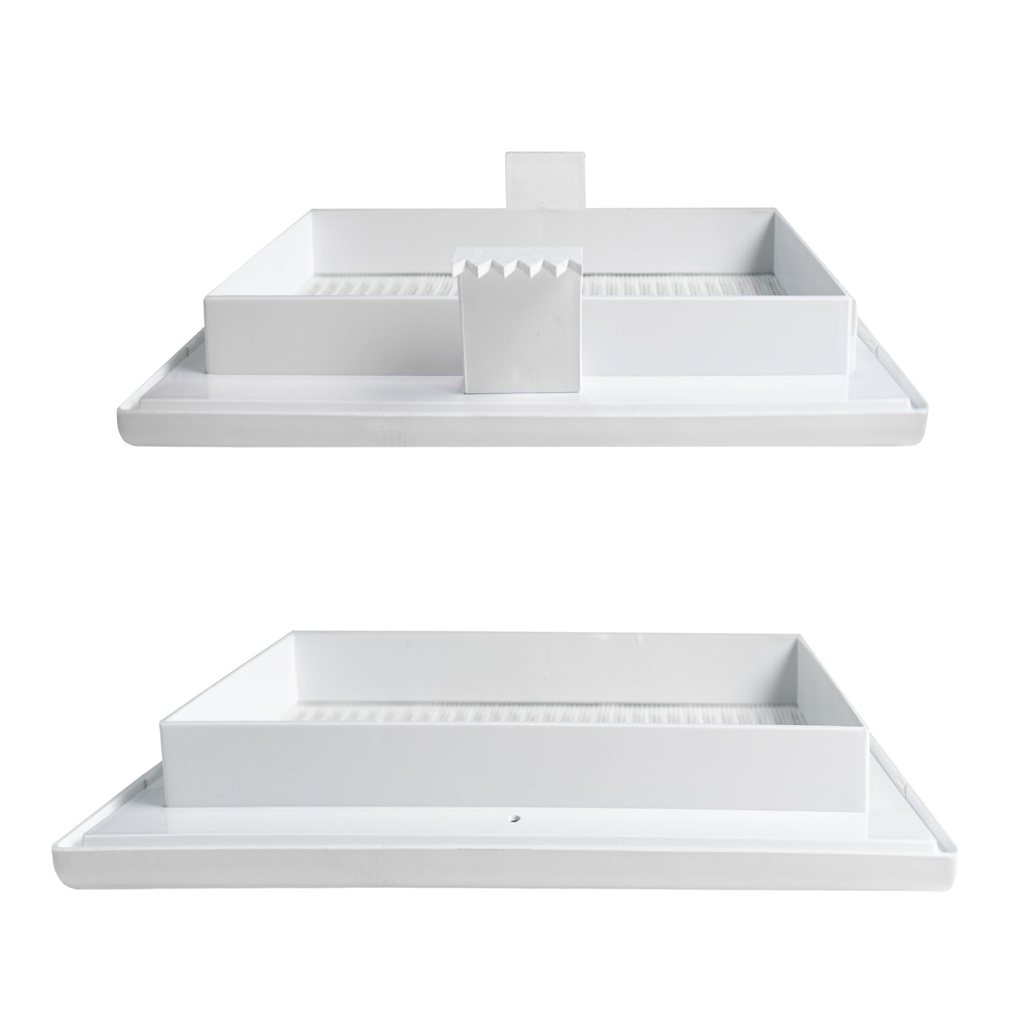Louvre Vent White Duo Smart 165 With Fly Mesh for Home and Garden Use