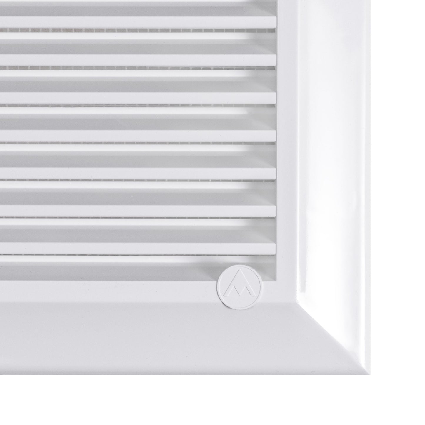 Louvre Vent White Duo Smart 165 With Fly Mesh for Home and Garden Use