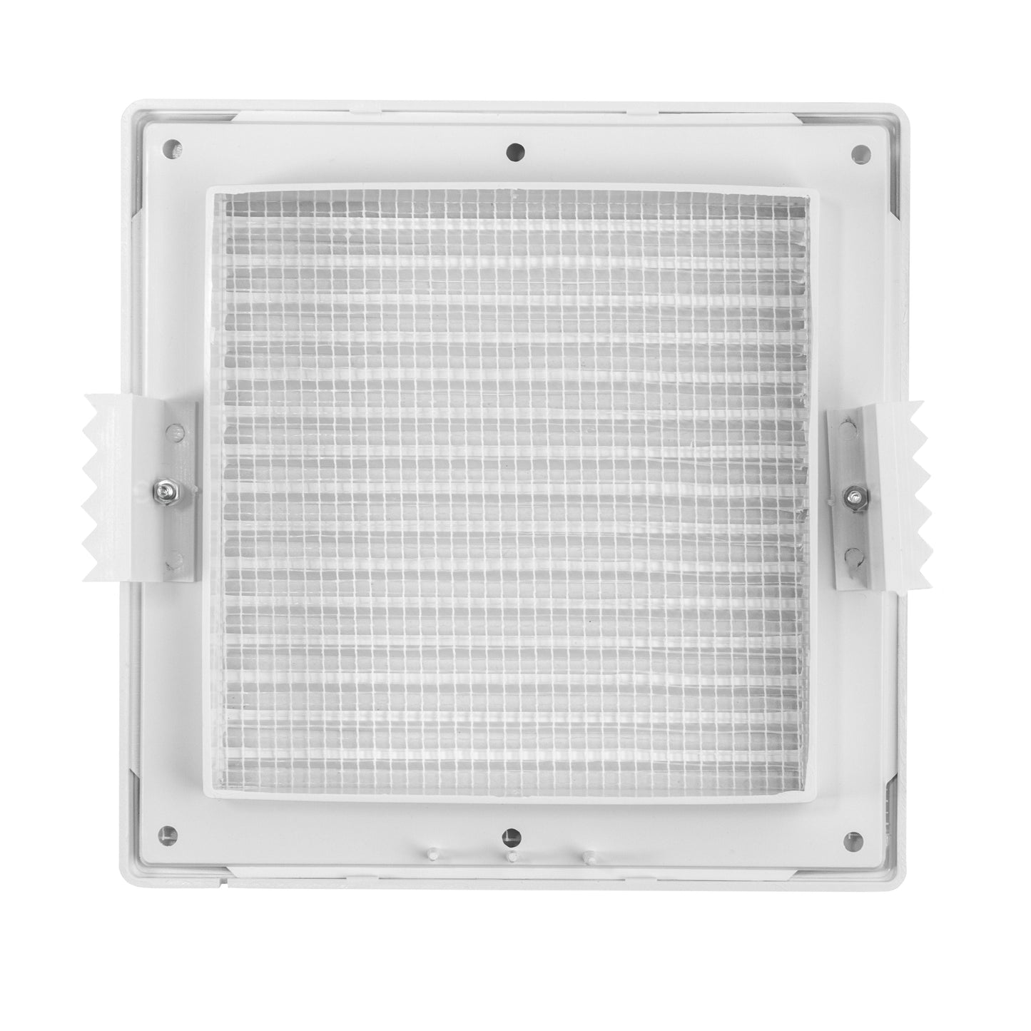 Louvre Vent White Duo Smart 165 With Fly Mesh for Home and Garden Use