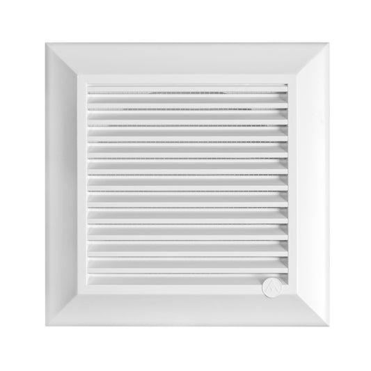 Louvre Vent White Duo Smart 135 fi 100mm With Fly Mesh for Home and Garden Use
