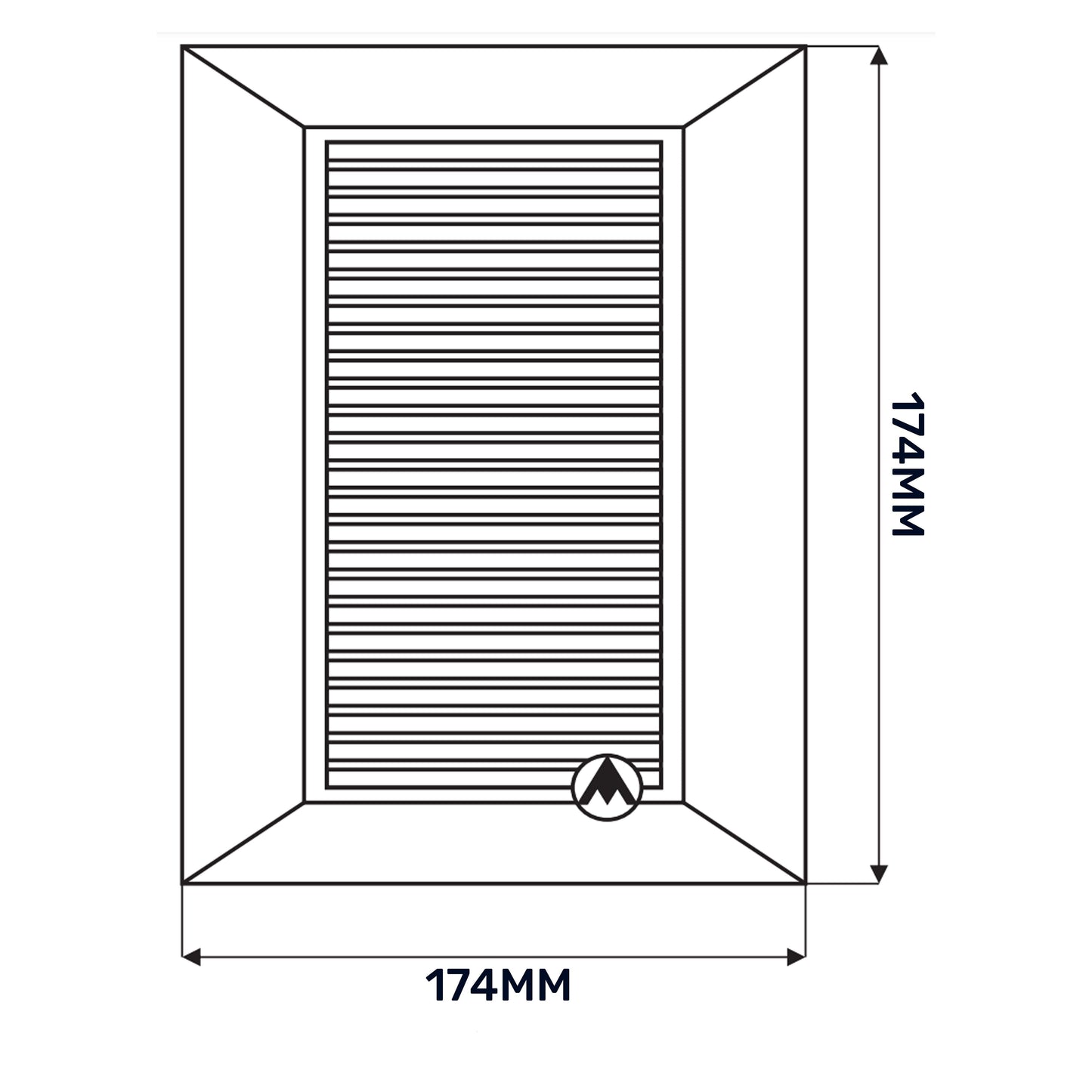 Louvre Vent White Duo Smart 135 fi 100mm With Fly Mesh for Home and Garden Use