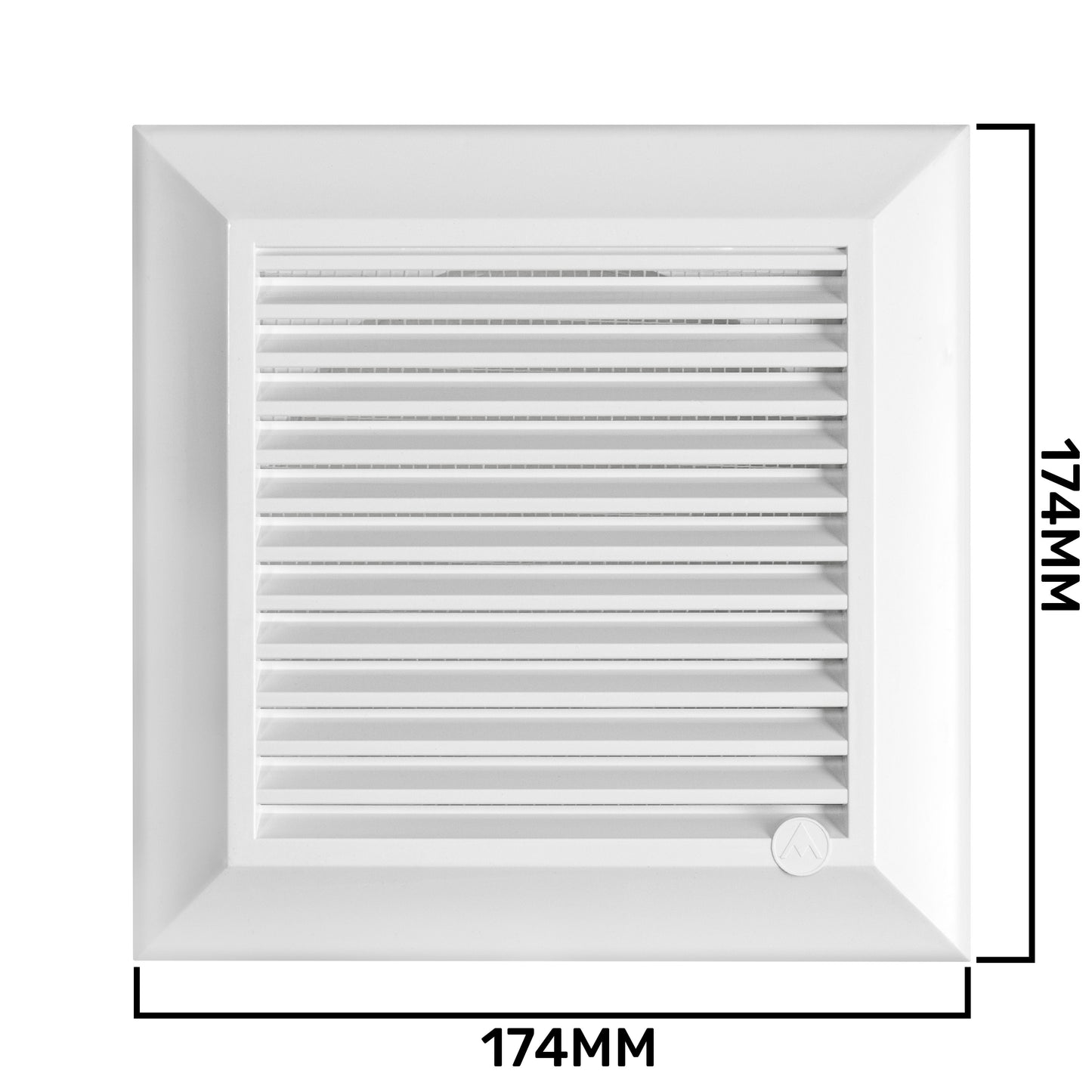Louvre Vent White Duo Smart 135 fi 100mm With Fly Mesh for Home and Garden Use