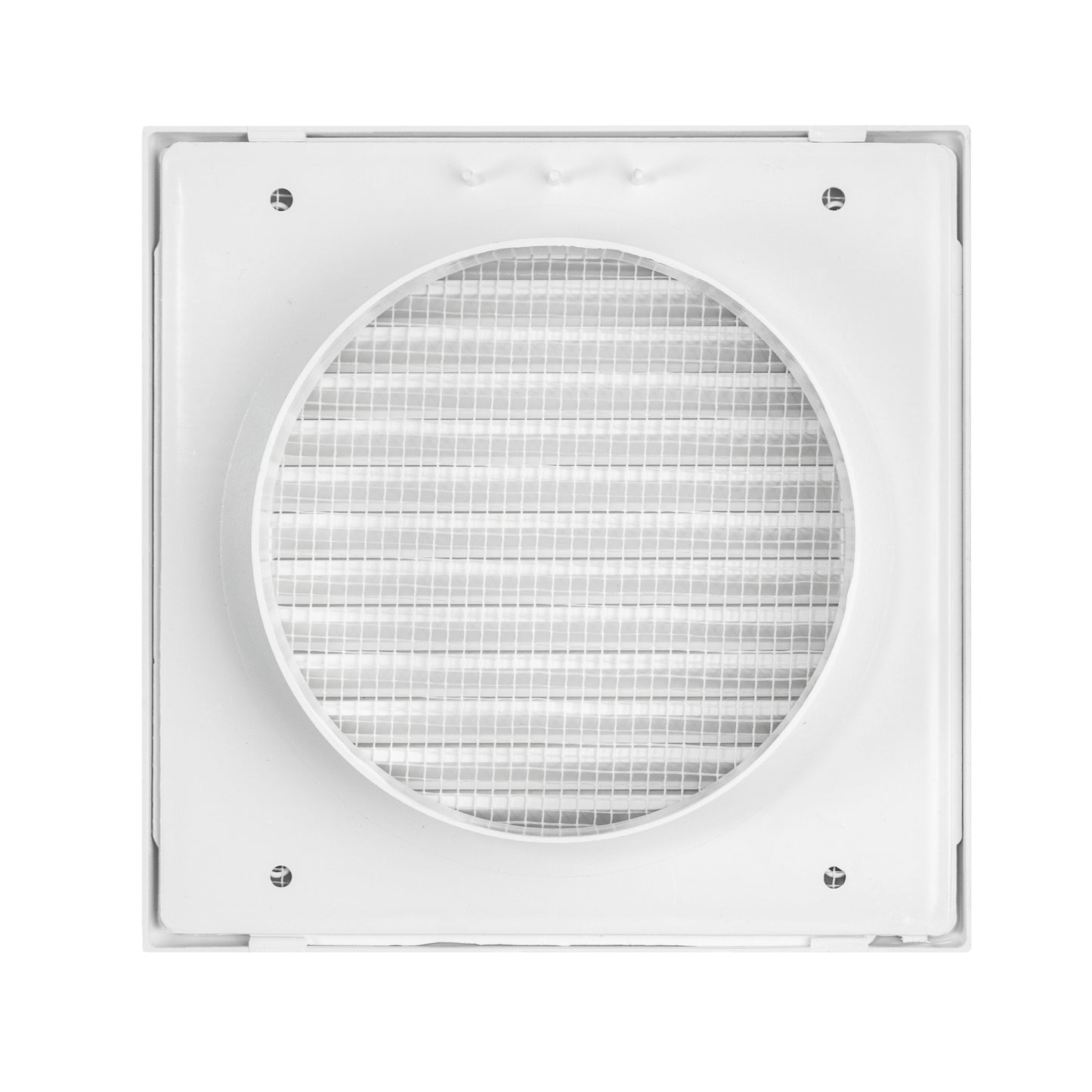 Louvre Vent White Duo Smart 135 fi 125mm With Fly Mesh for Home and Garden Use