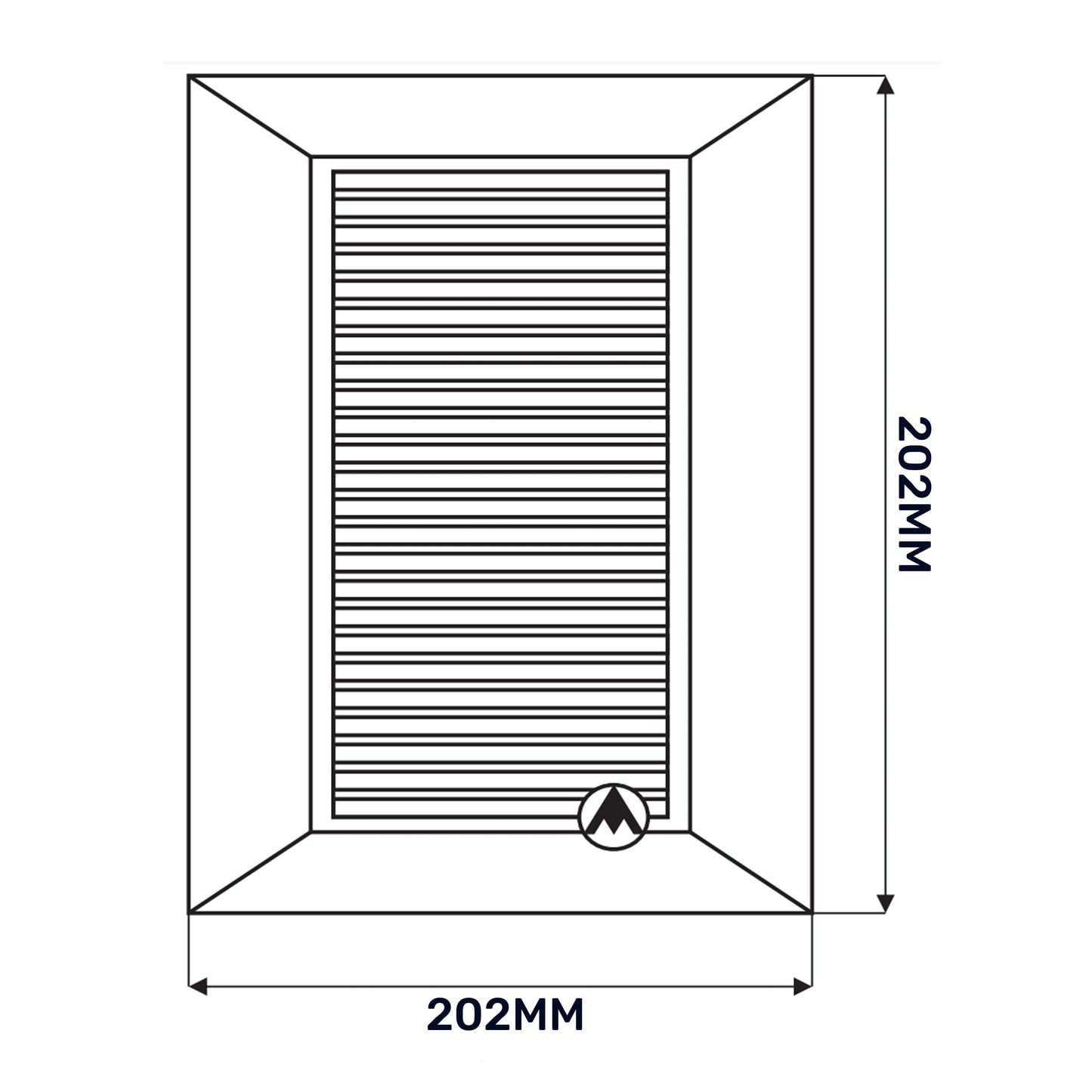 Louvre Vent White Duo Smart 165 fi 150mm With Fly Mesh for Home and Garden Use